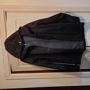 Under Armour mens black large cold gear hooded coat
